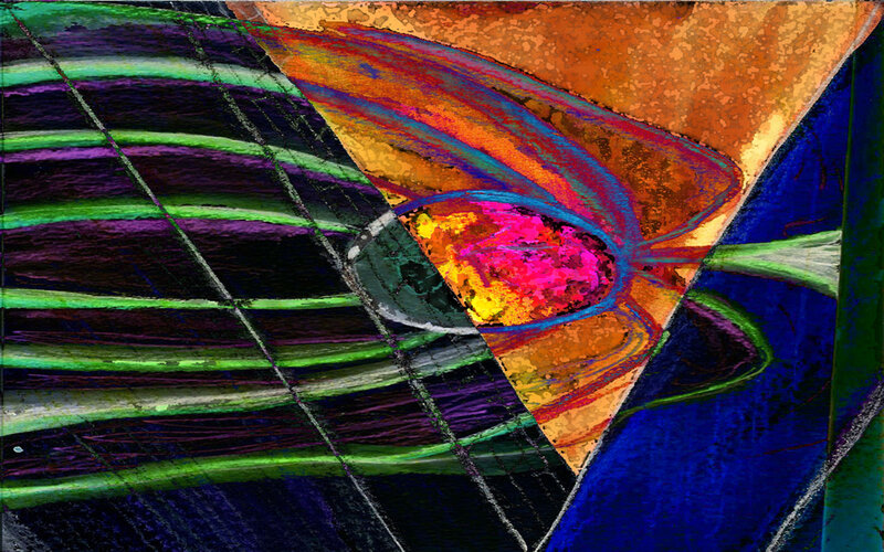 Abstract Colorful Shapes — Green, Dynamic