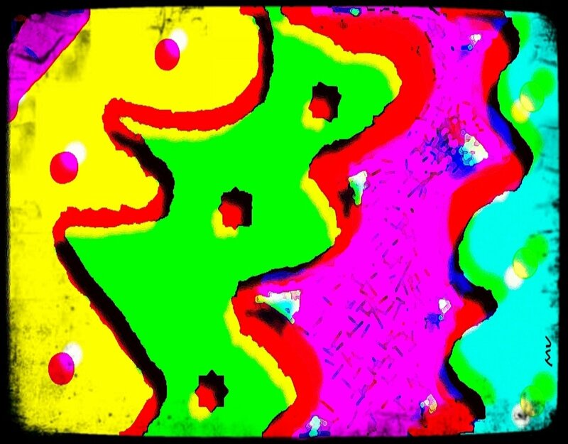 Abstract Colorful Shapes — Green, Vibrant