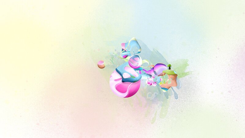 Abstract Colorful Shapes — Pink, Dreamy