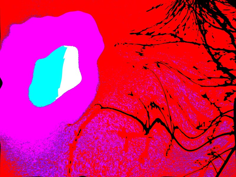 Abstract Colorful Shapes — Red, Vibrant