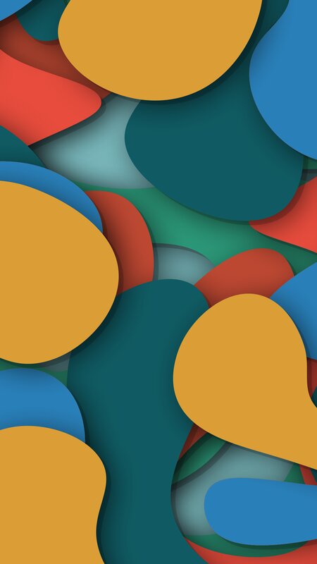 Abstract Colorful Shapes — Yellow, Playful