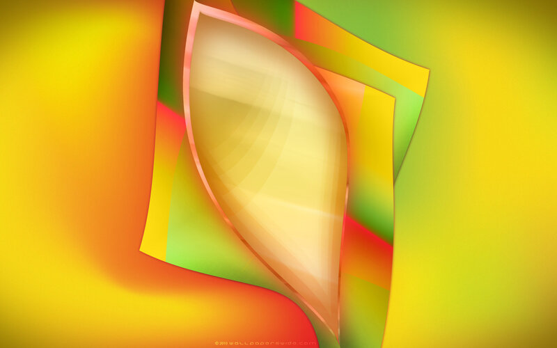 Abstract Colorful Shapes — Yellow, Vibrant