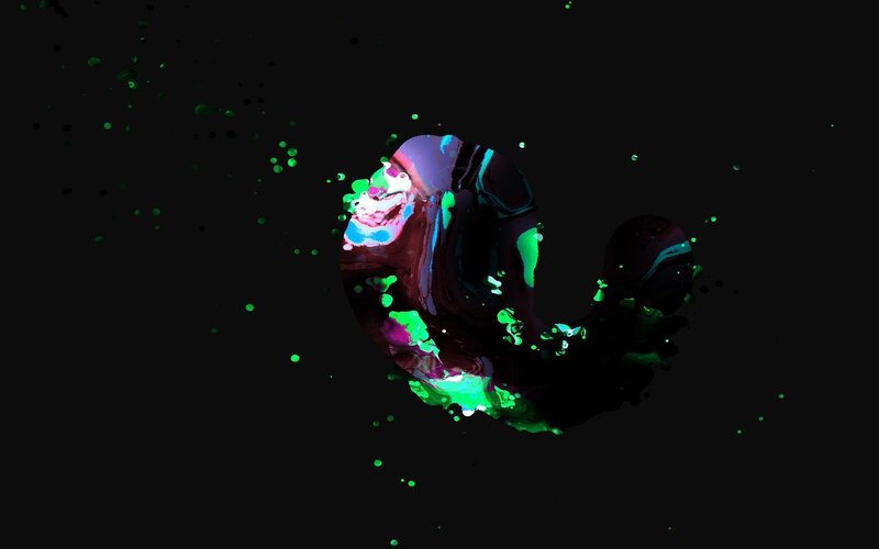 abstract colorful splatter