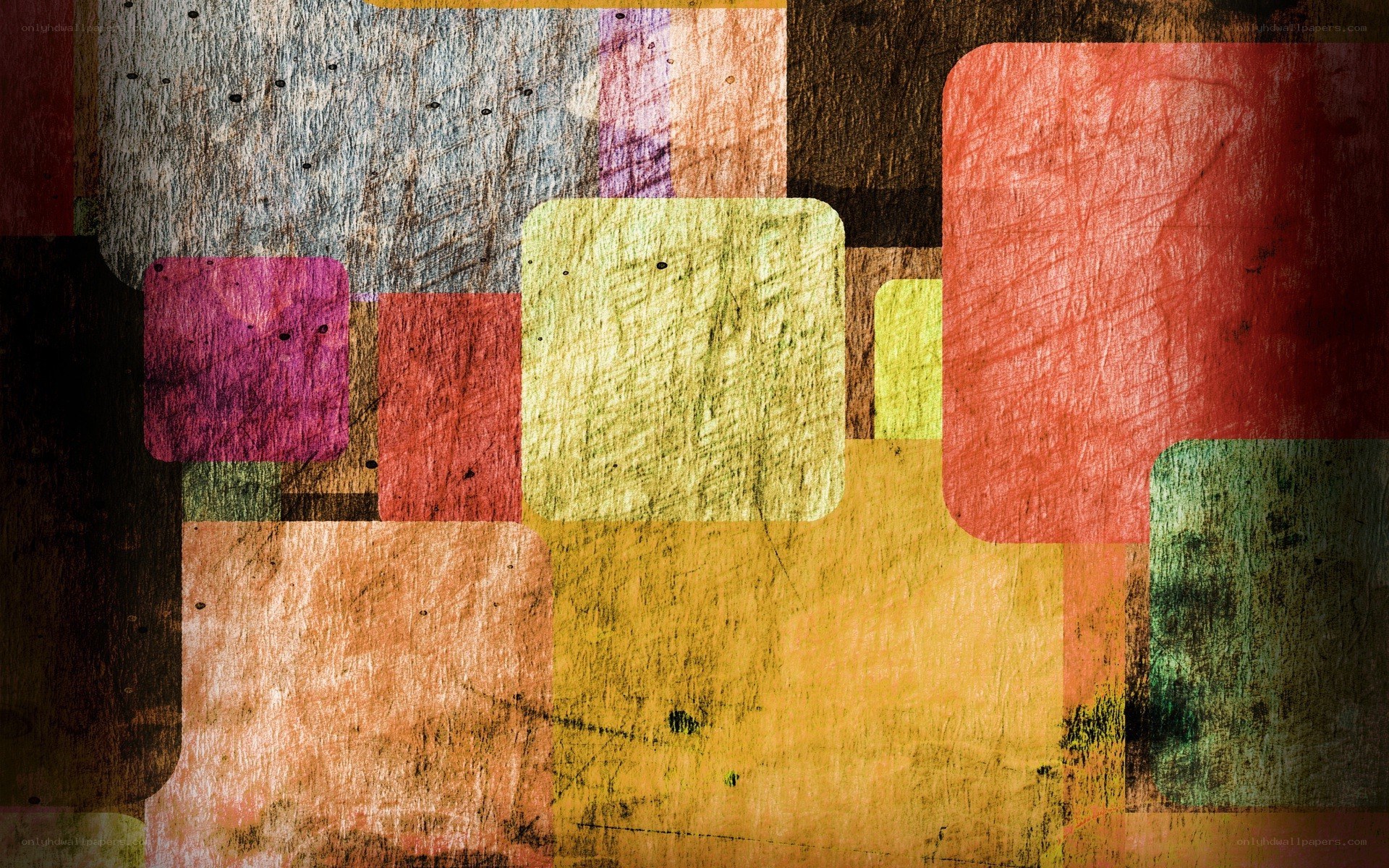 abstract colorful squares collage