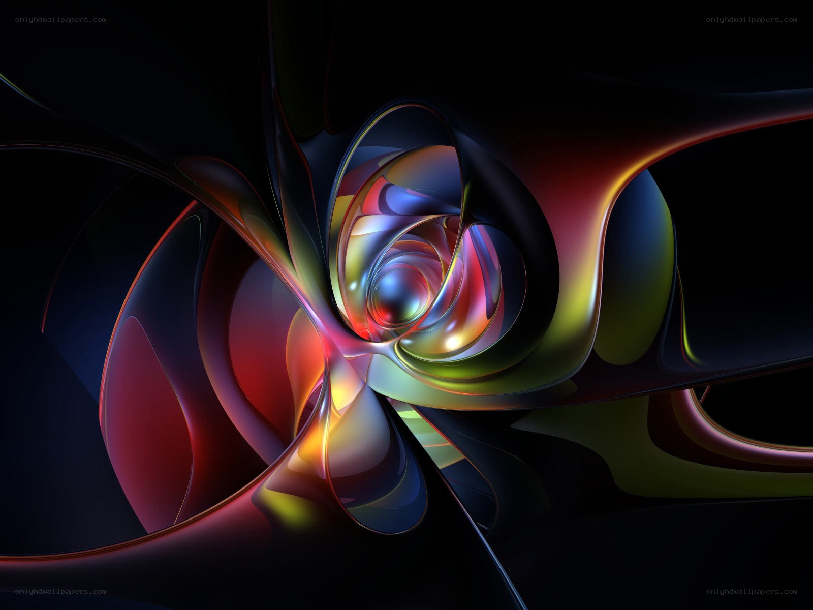 Abstract colorful swirl