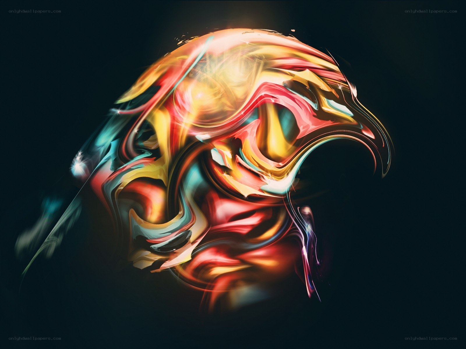 Abstract colorful swirl