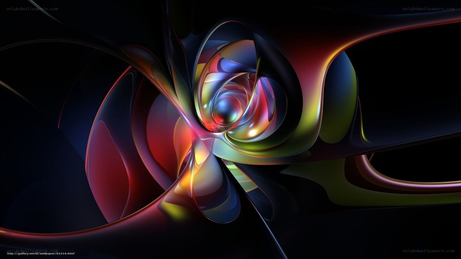 Abstract colorful swirl design