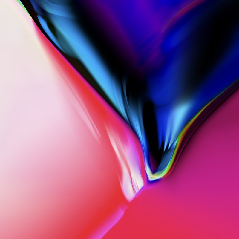 Abstract Colorful Swirl — Red