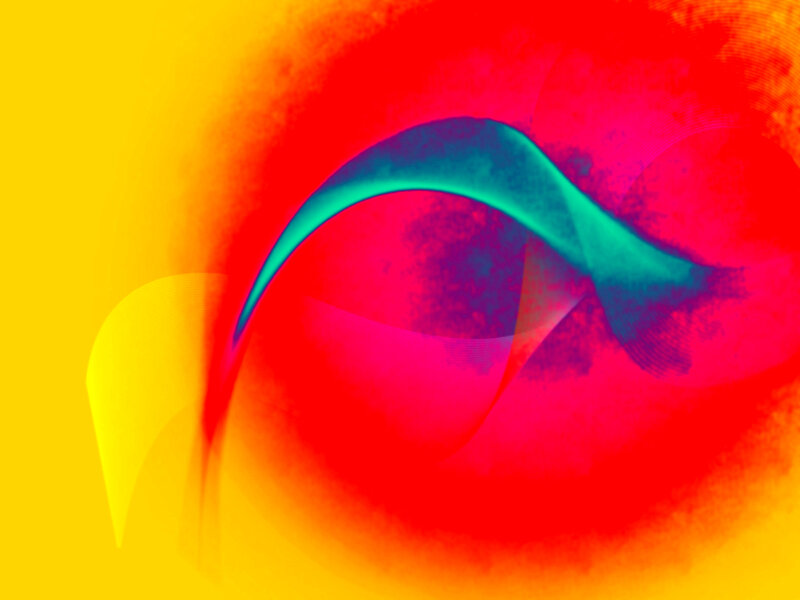Abstract Colorful Swirl — Yellow