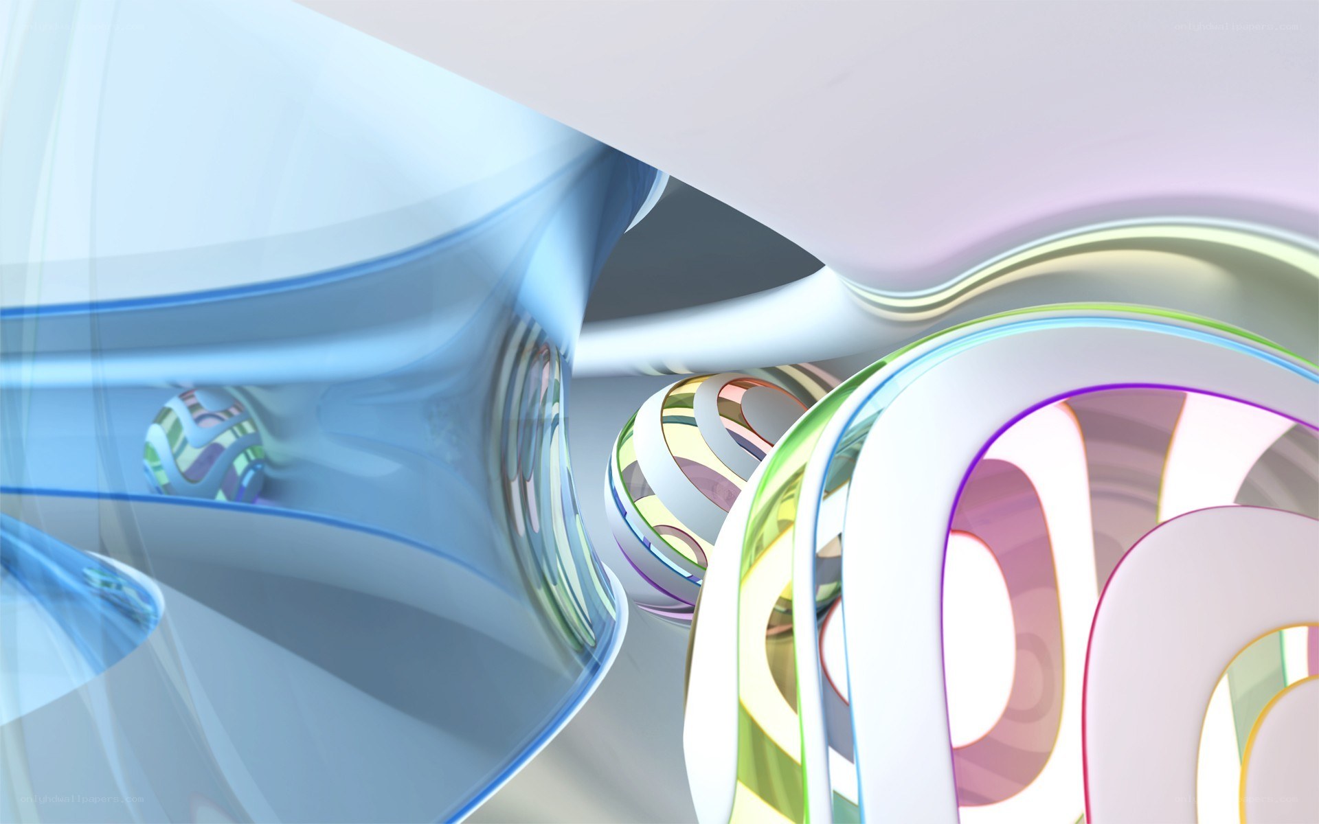 Abstract colorful swirls