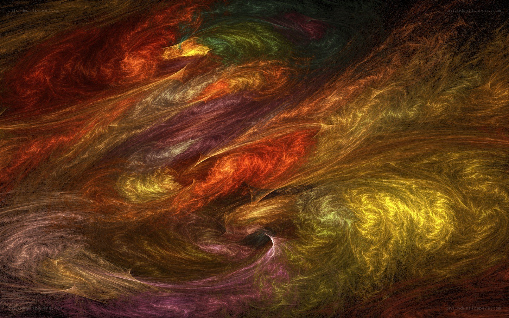 Abstract colorful swirls