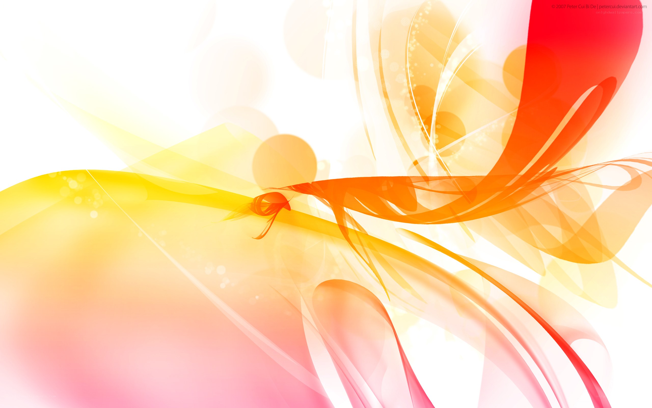 Abstract colorful swirls