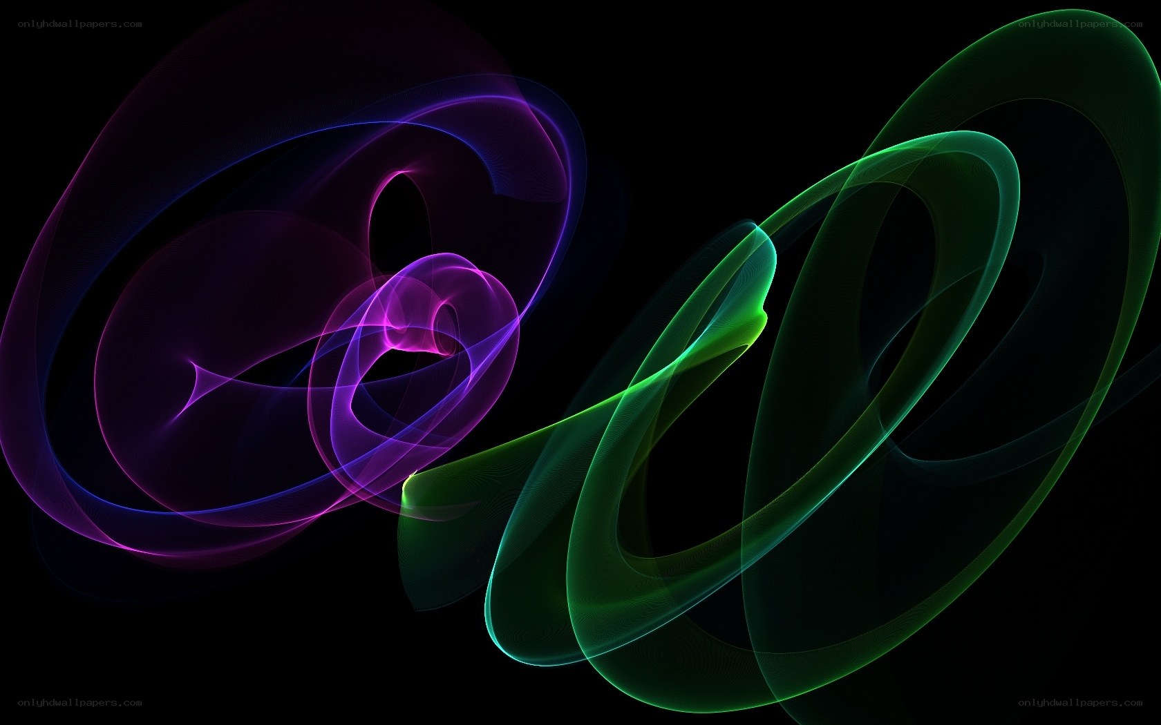 Abstract colorful swirls