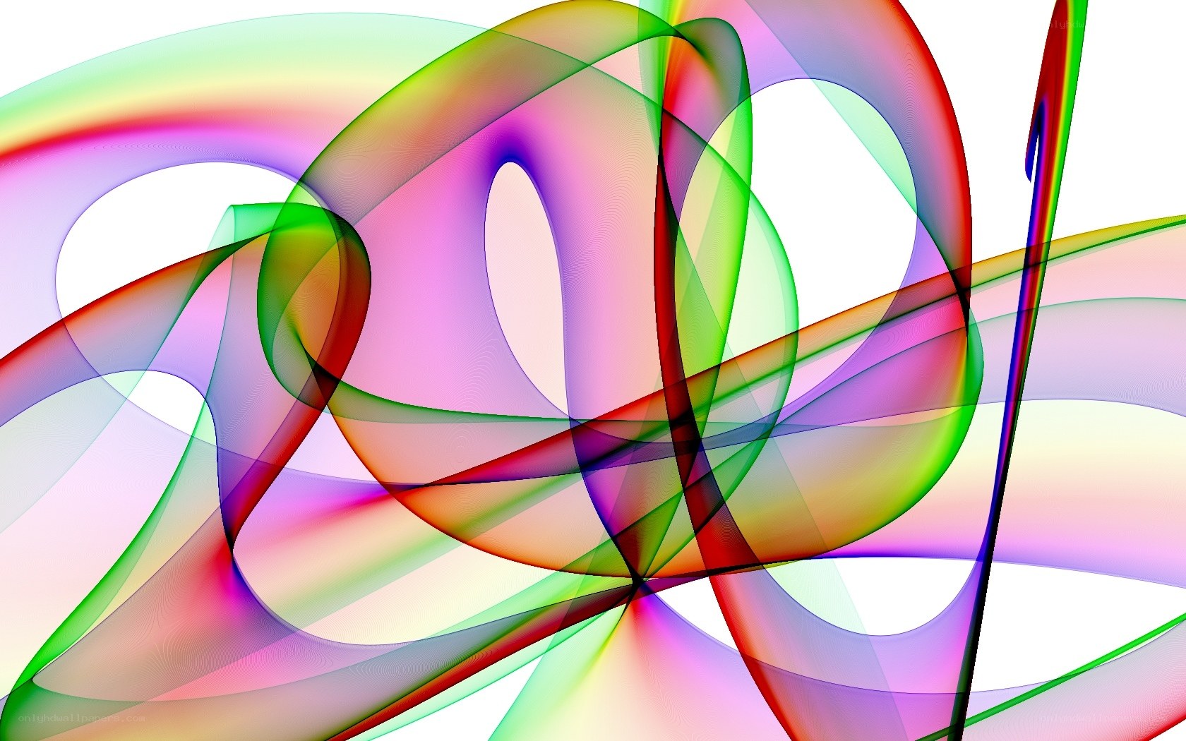 Abstract colorful swirls