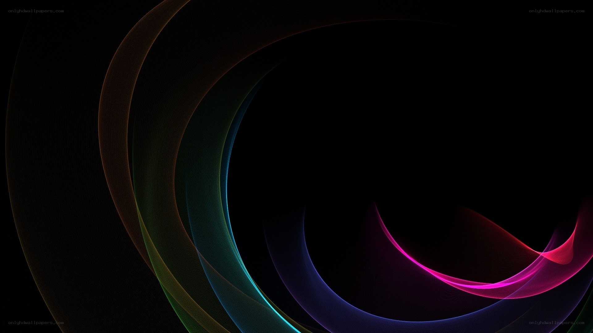 Abstract colorful swirls