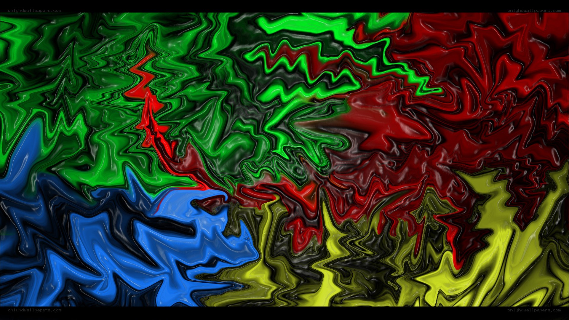 Abstract colorful swirls