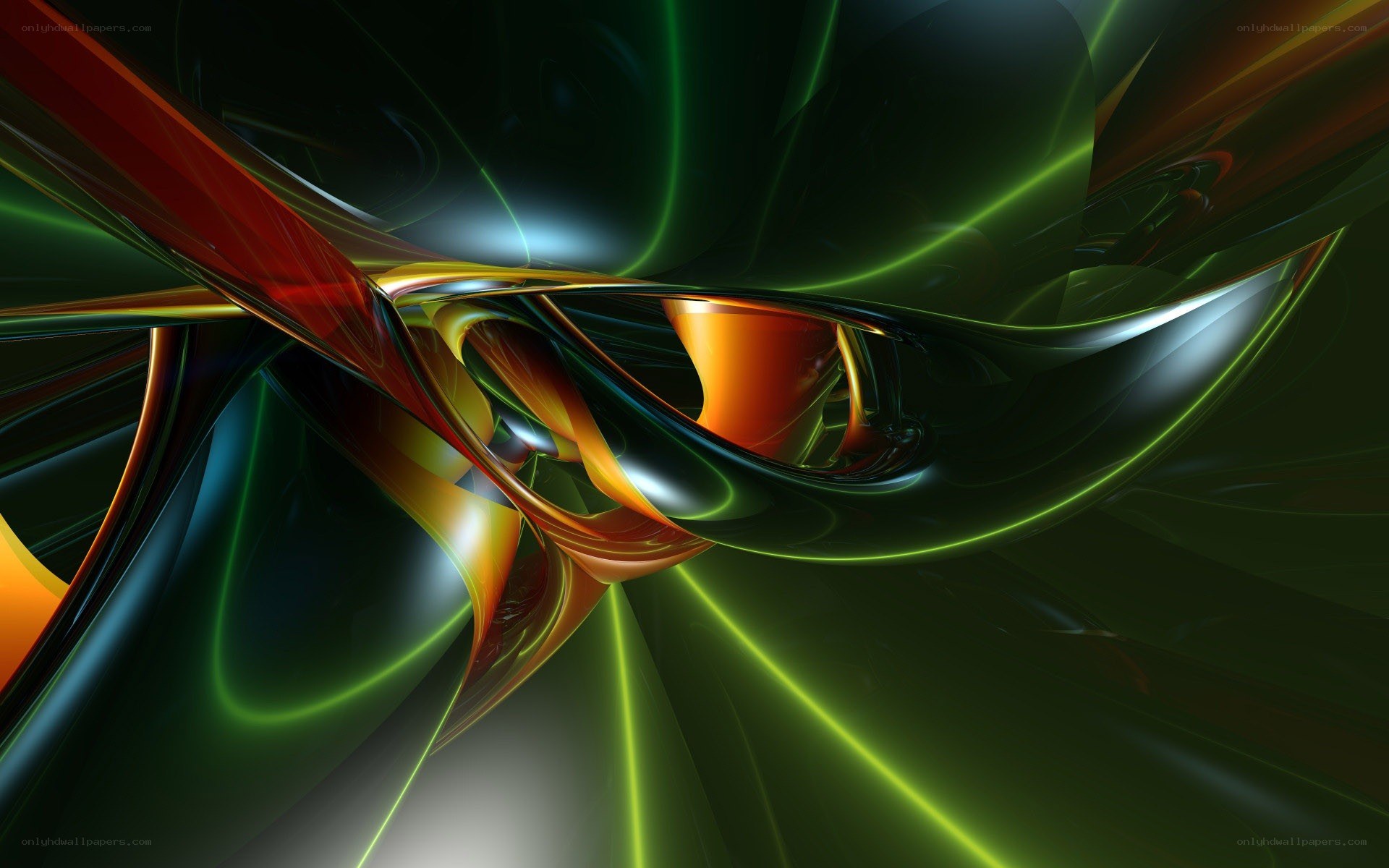 Abstract colorful swirls