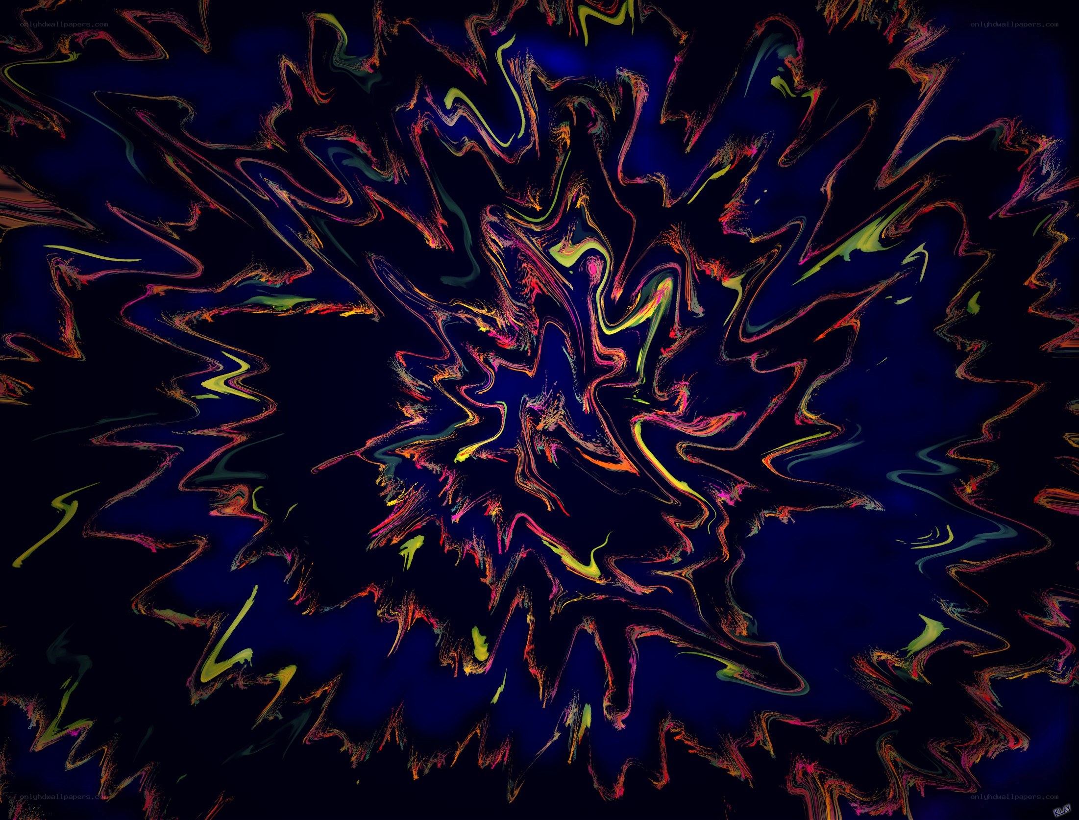 Abstract colorful swirls
