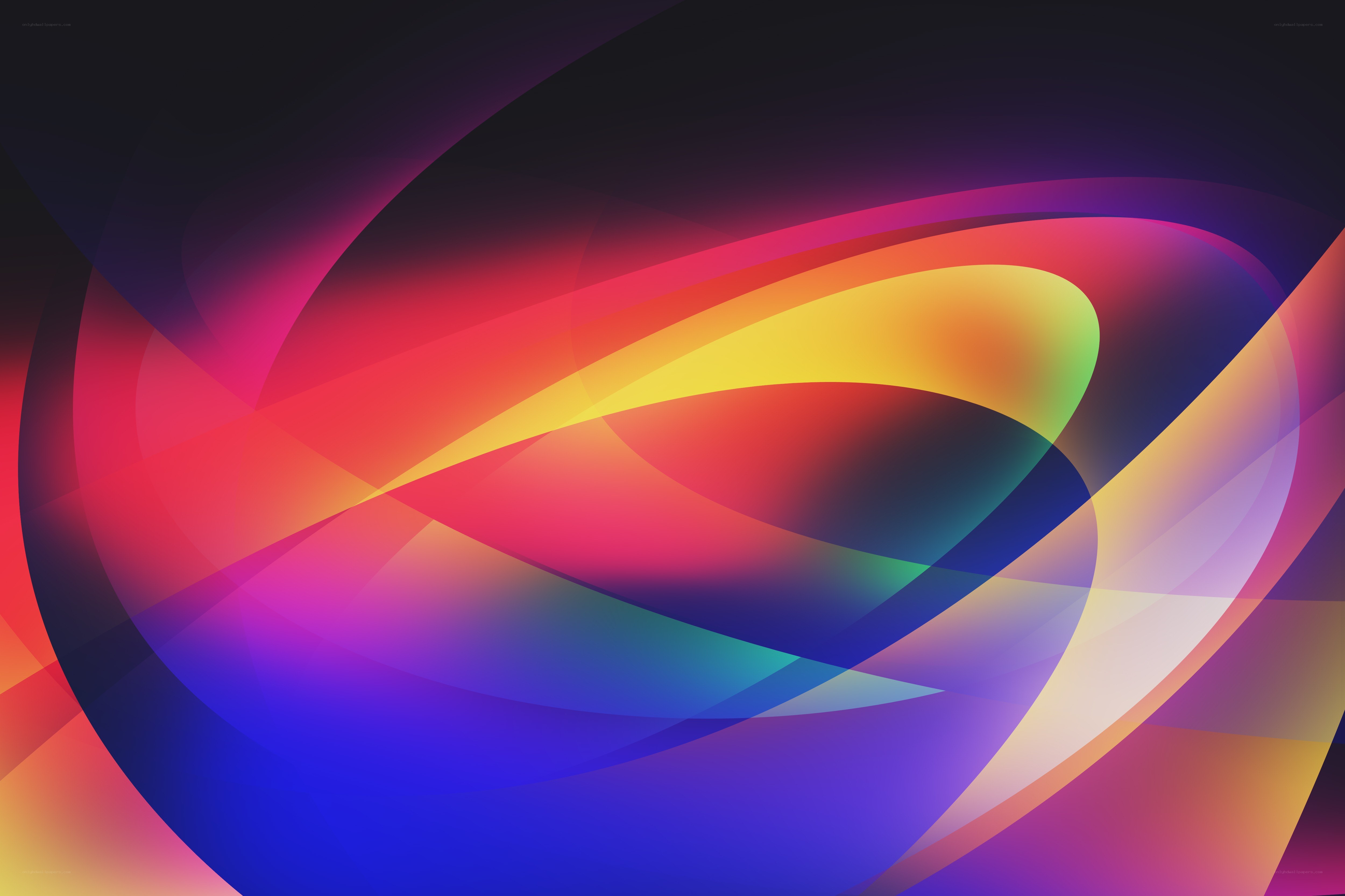 Abstract colorful swirls