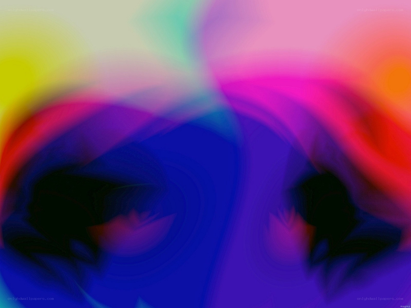 Abstract colorful swirls