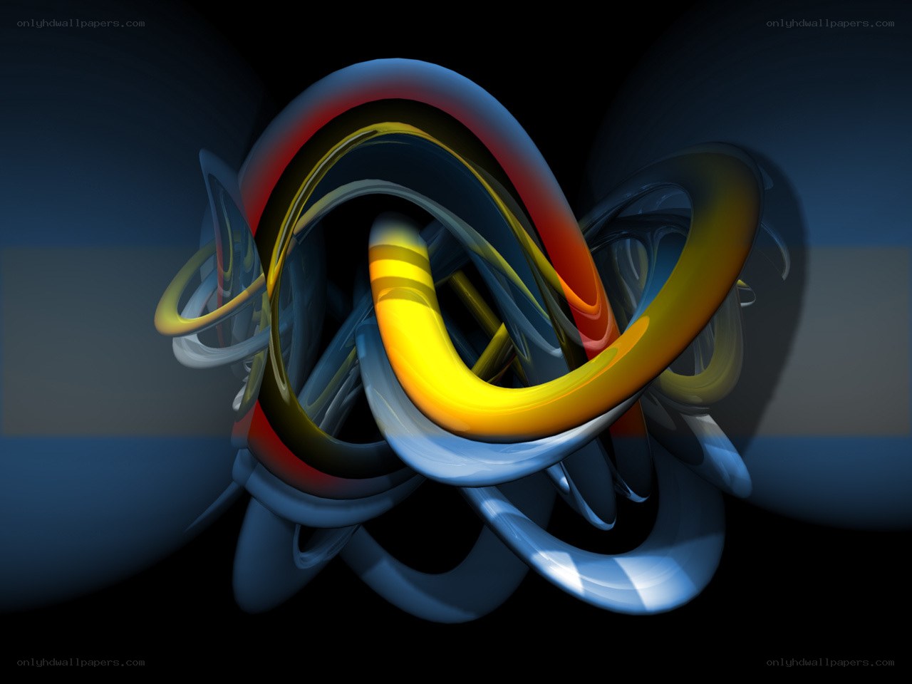 Abstract colorful swirls