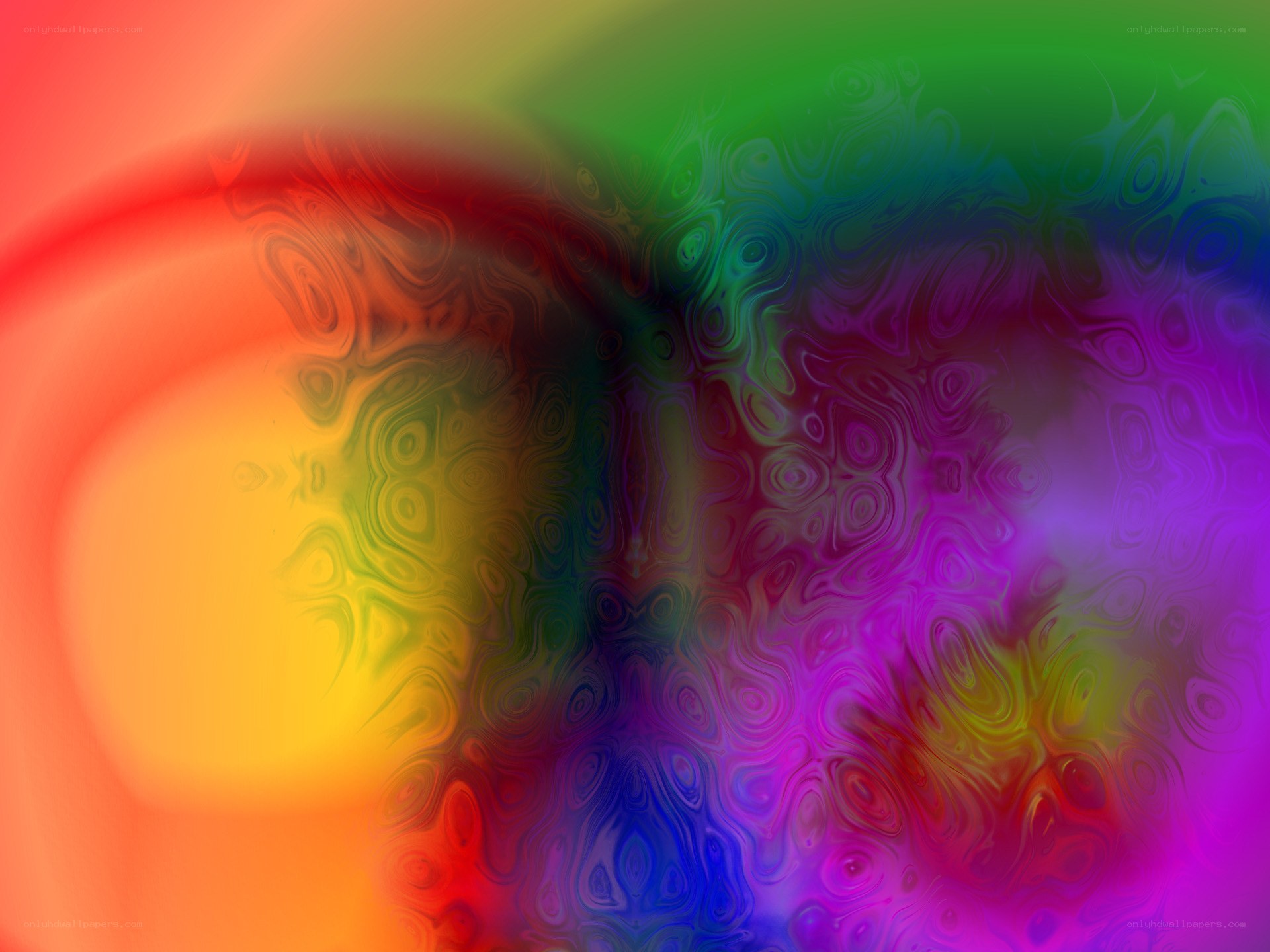 Abstract colorful swirls