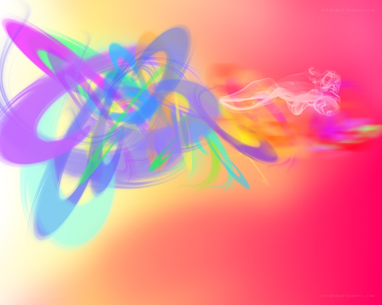 Abstract colorful swirls