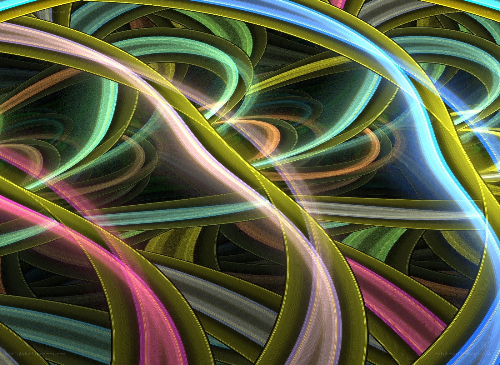 Abstract colorful swirls