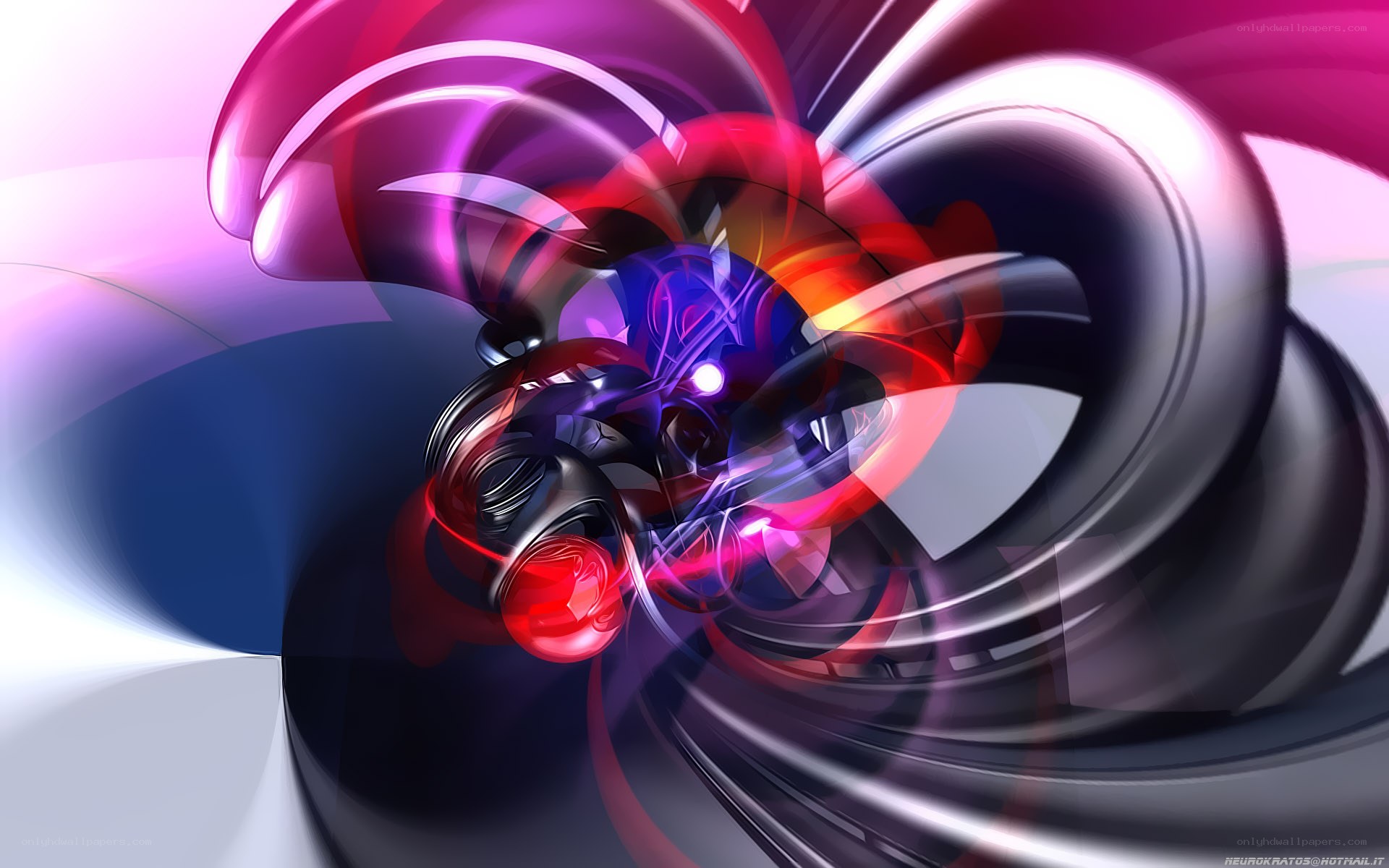 Abstract colorful swirls