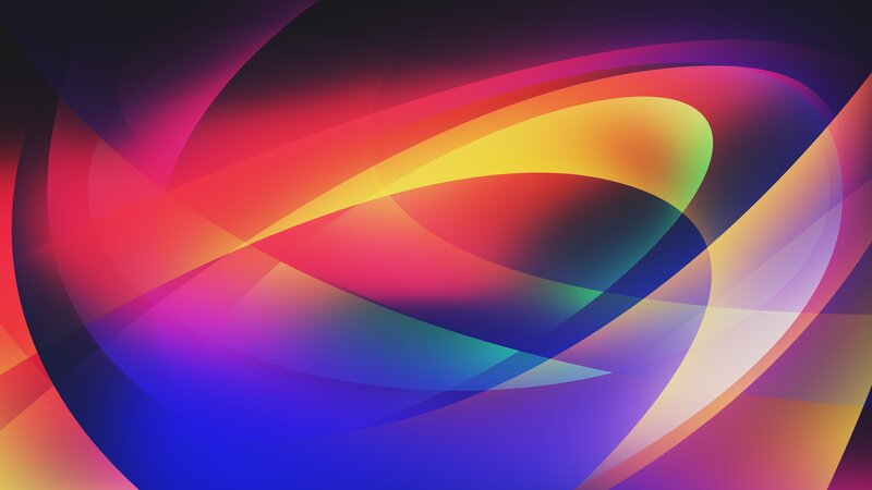 Abstract Colorful Swirls — Blue, Dynamic, Curves