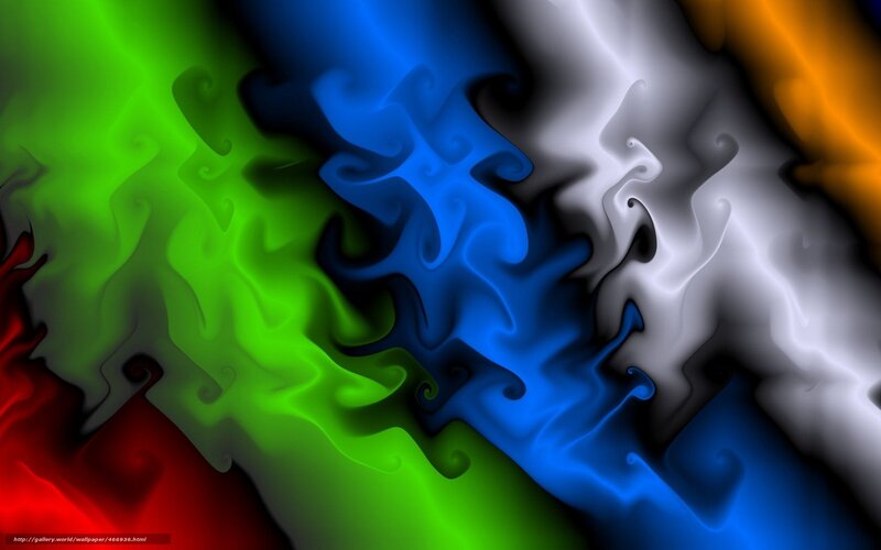 Abstract Colorful Swirls — Green, Dynamic, Colors