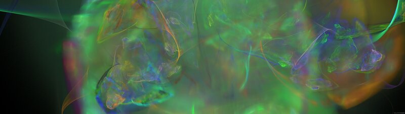 Abstract Colorful Swirls — Green, Ethereal
