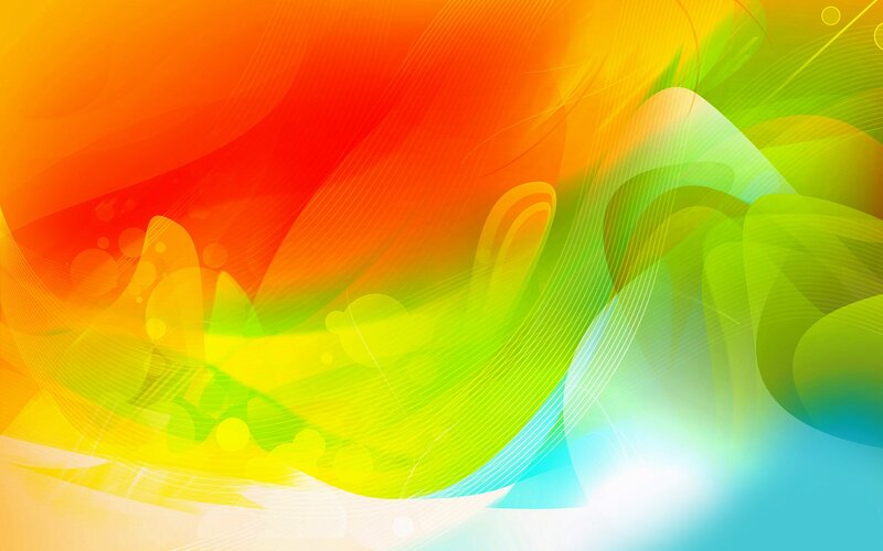 Abstract Colorful Swirls — Orange, Vibrant