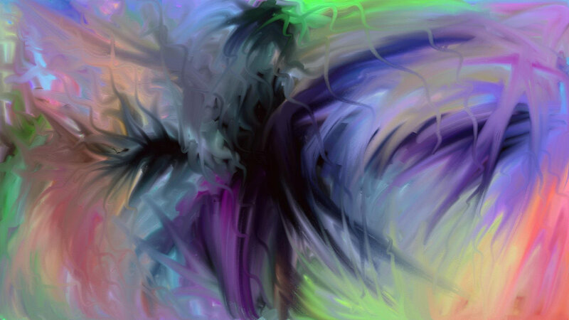 Abstract Colorful Swirls — Purple