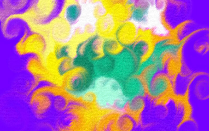 Abstract Colorful Swirls — Yellow