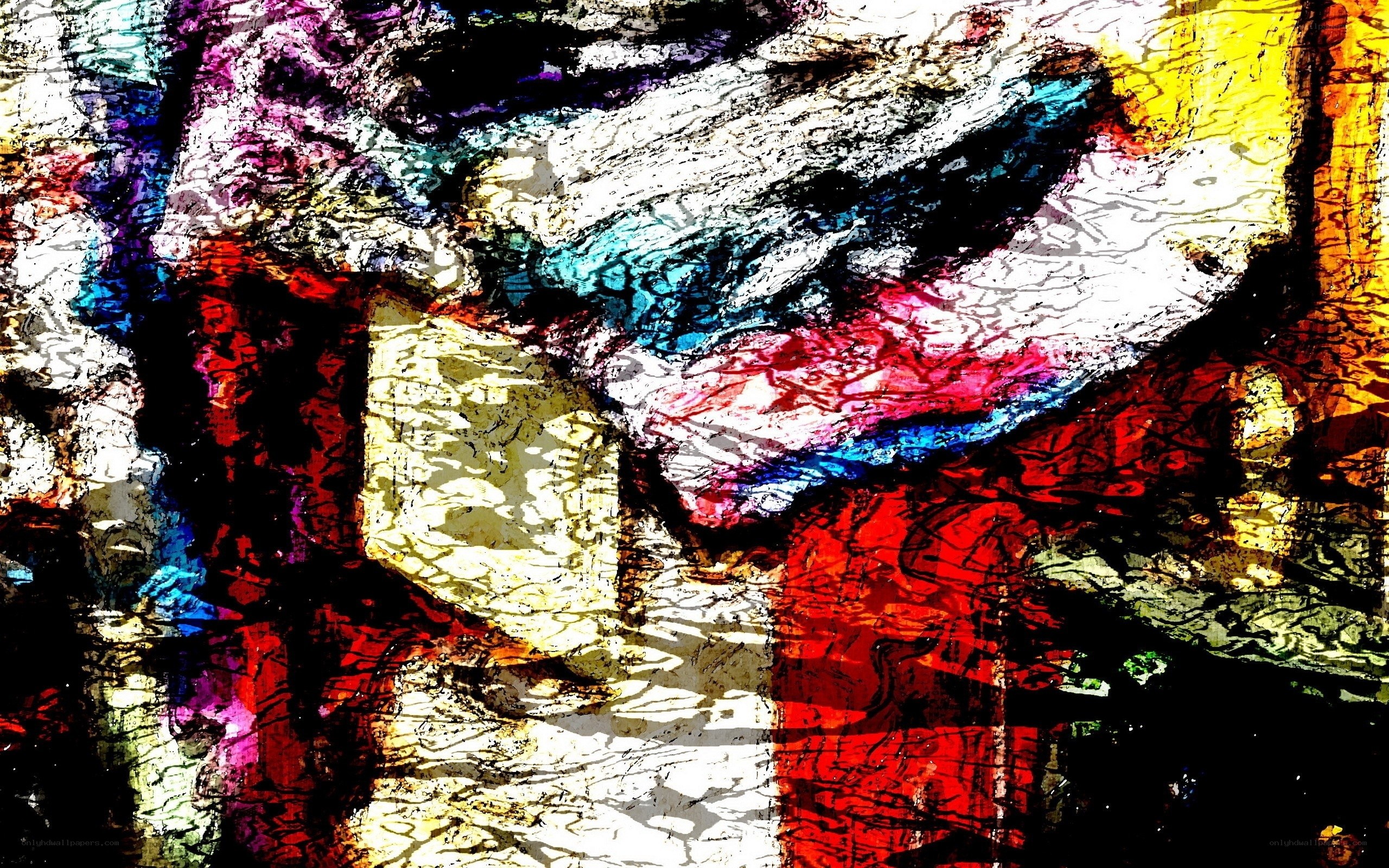 Abstract colorful texture art