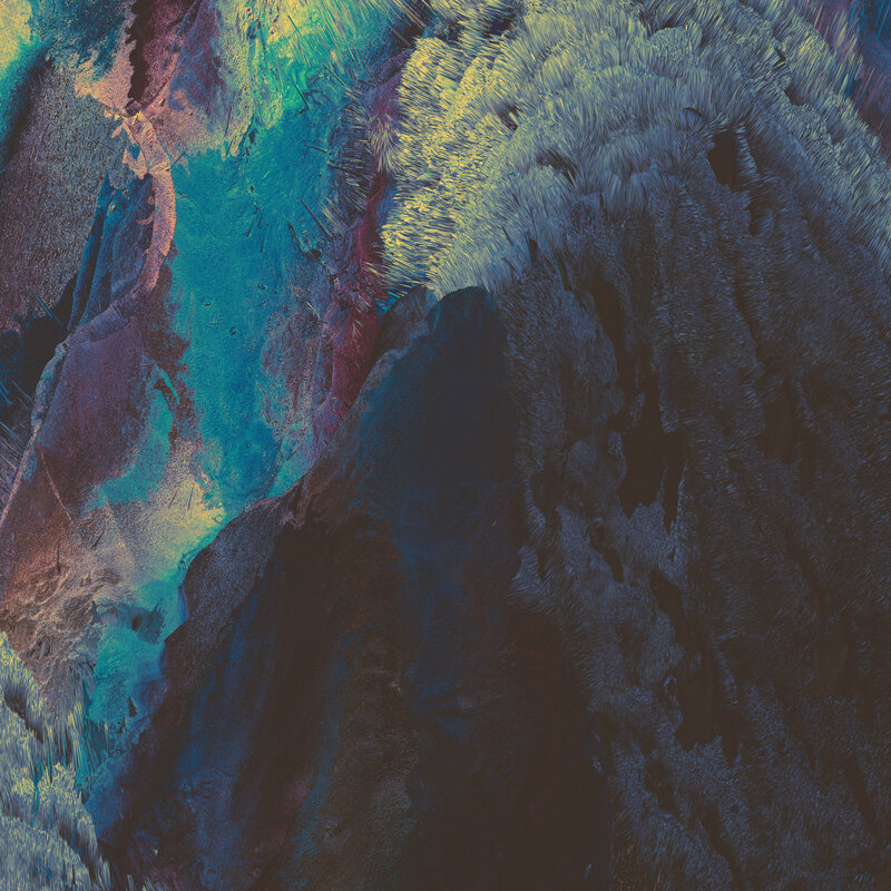 Abstract Colorful Texture — Blue, Dynamic