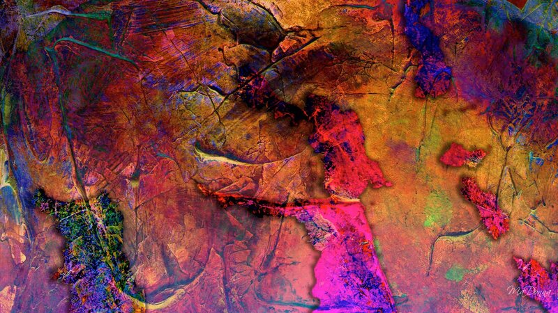 Abstract Colorful Texture — Red