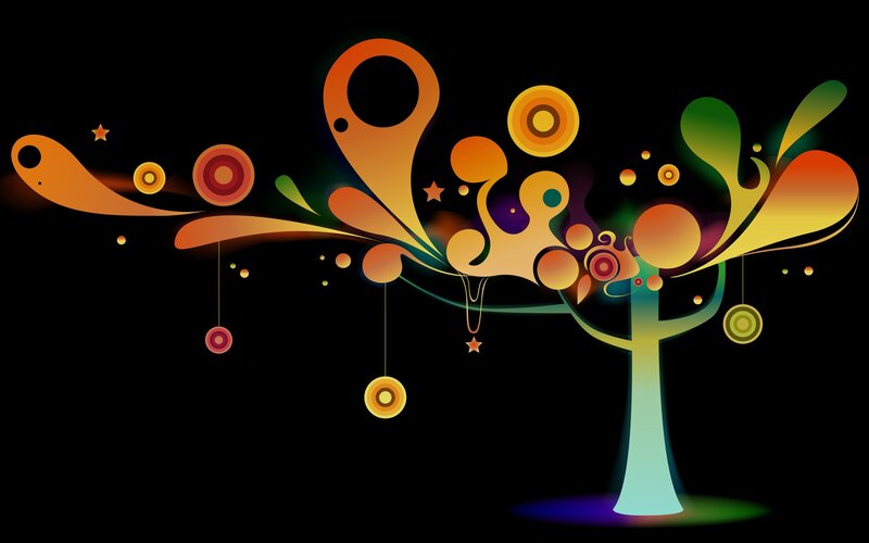 Abstract Colorful Tree