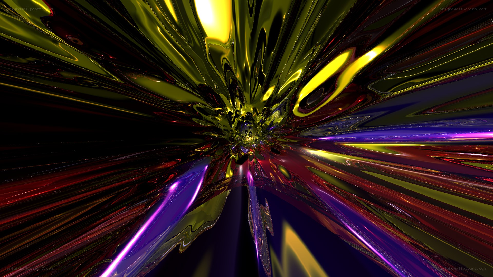 Abstract colorful tunnel