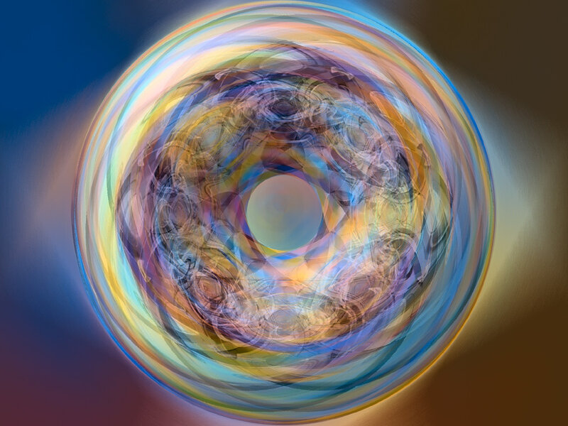 Abstract colorful vortex