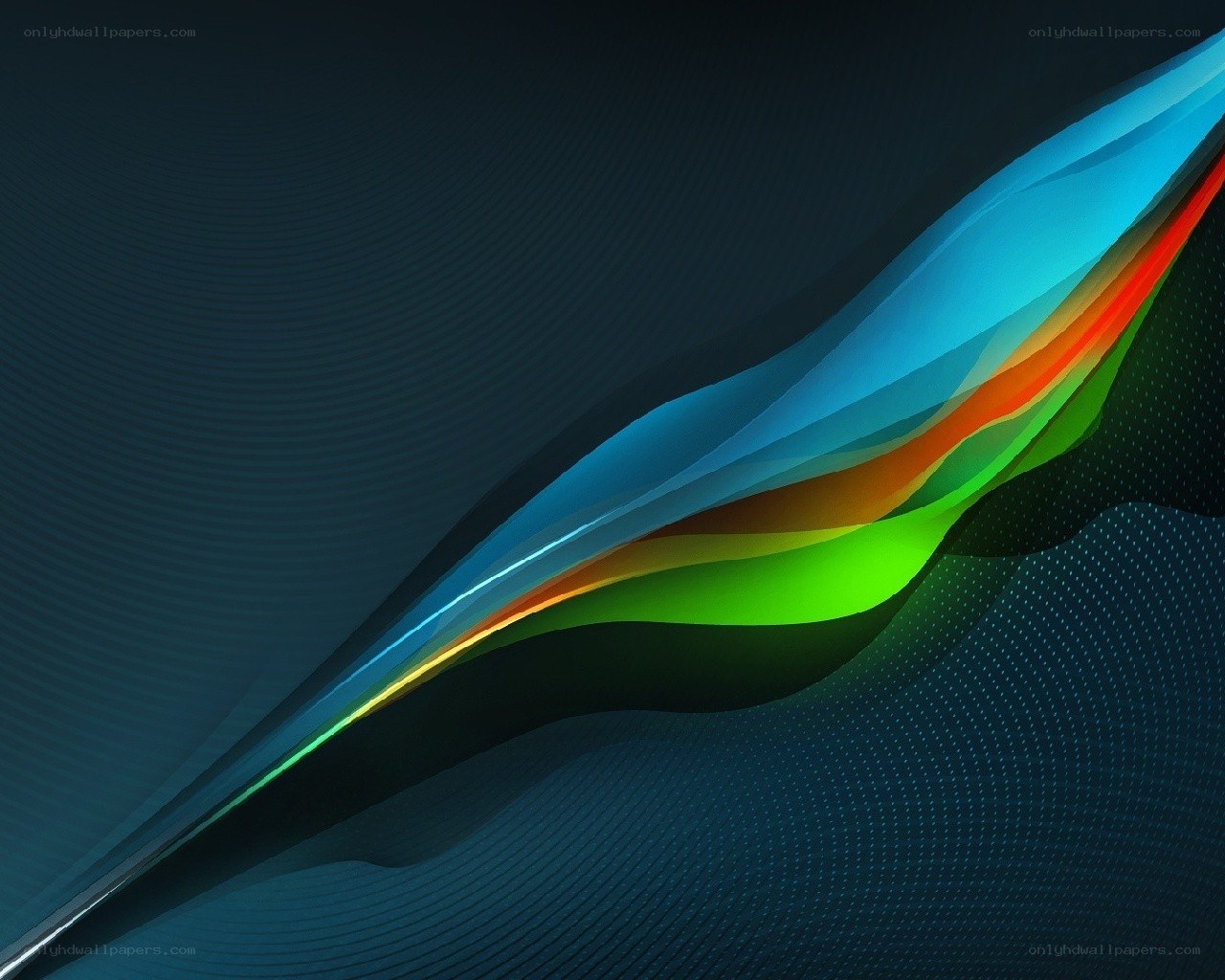 Abstract colorful wave design