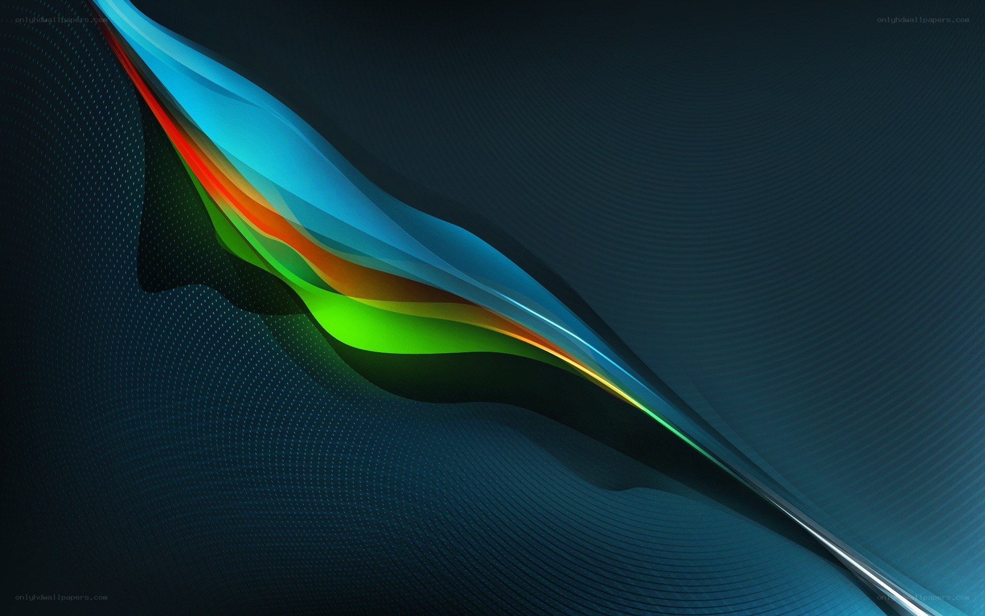 abstract colorful wave design