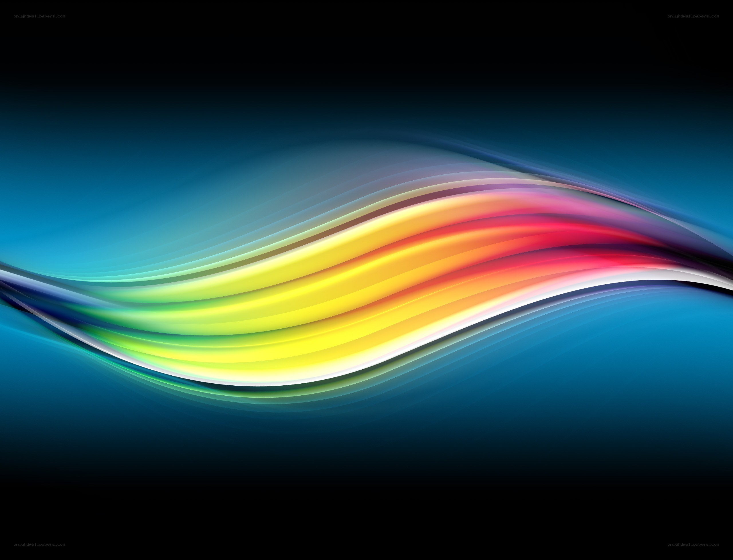 Abstract colorful wave design