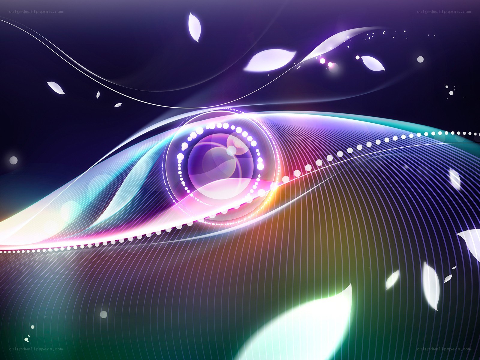 Abstract colorful wave design