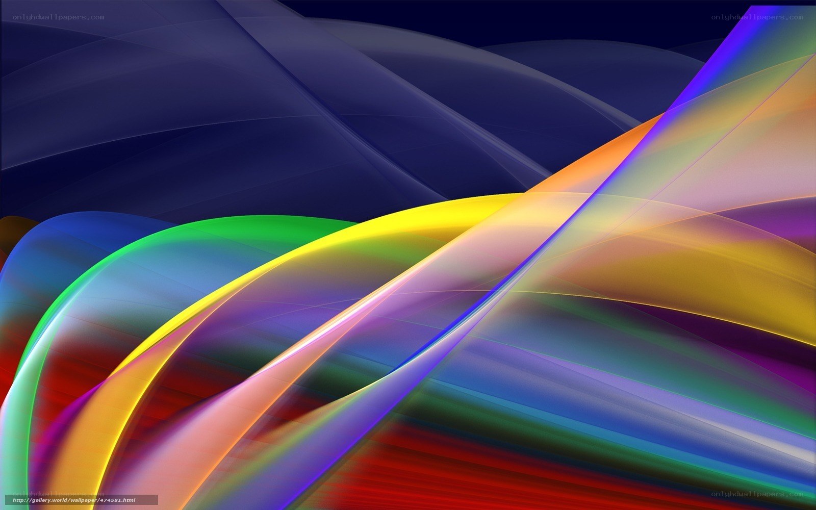 Abstract colorful wave design