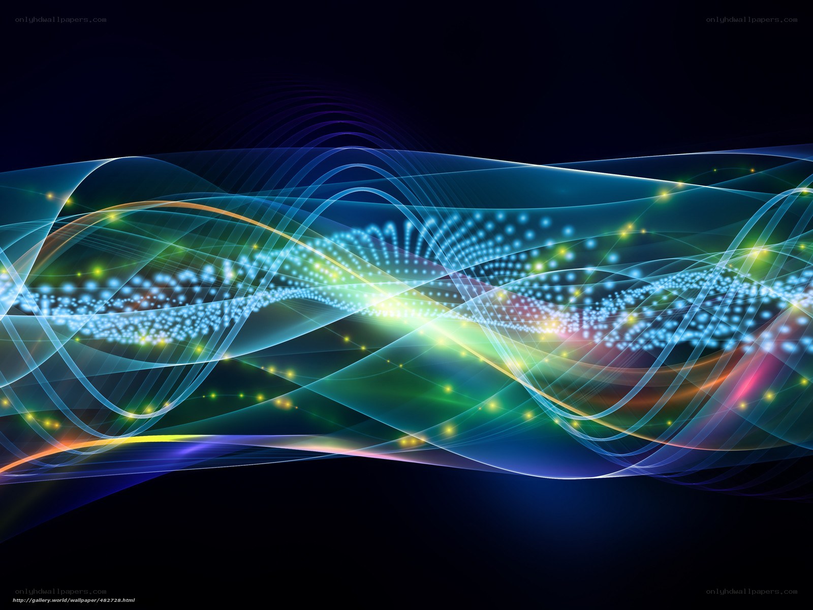 Abstract colorful wave design