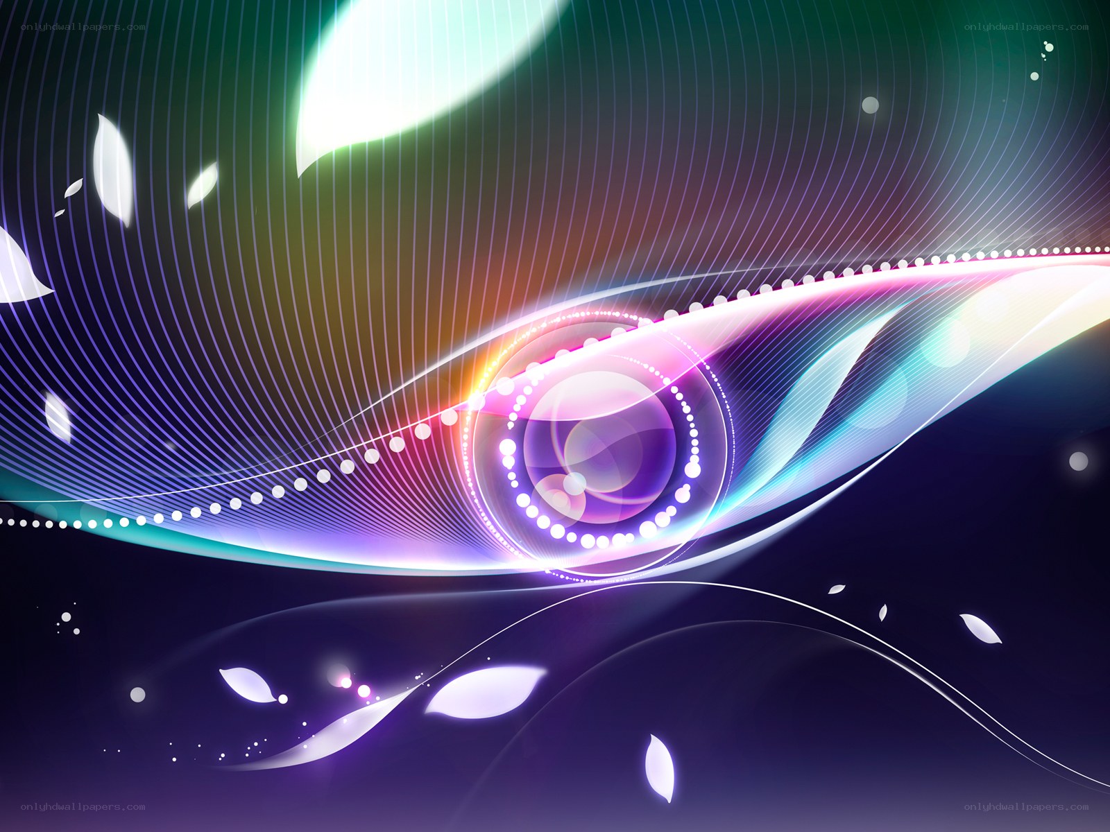 Abstract colorful wave design