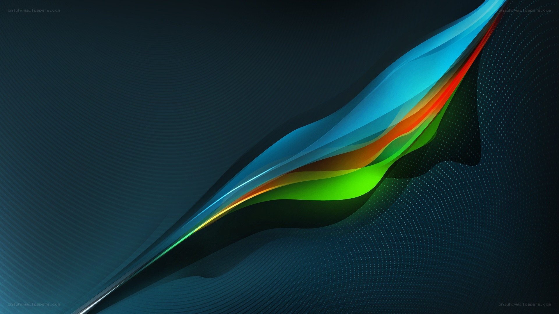 Abstract colorful wave design