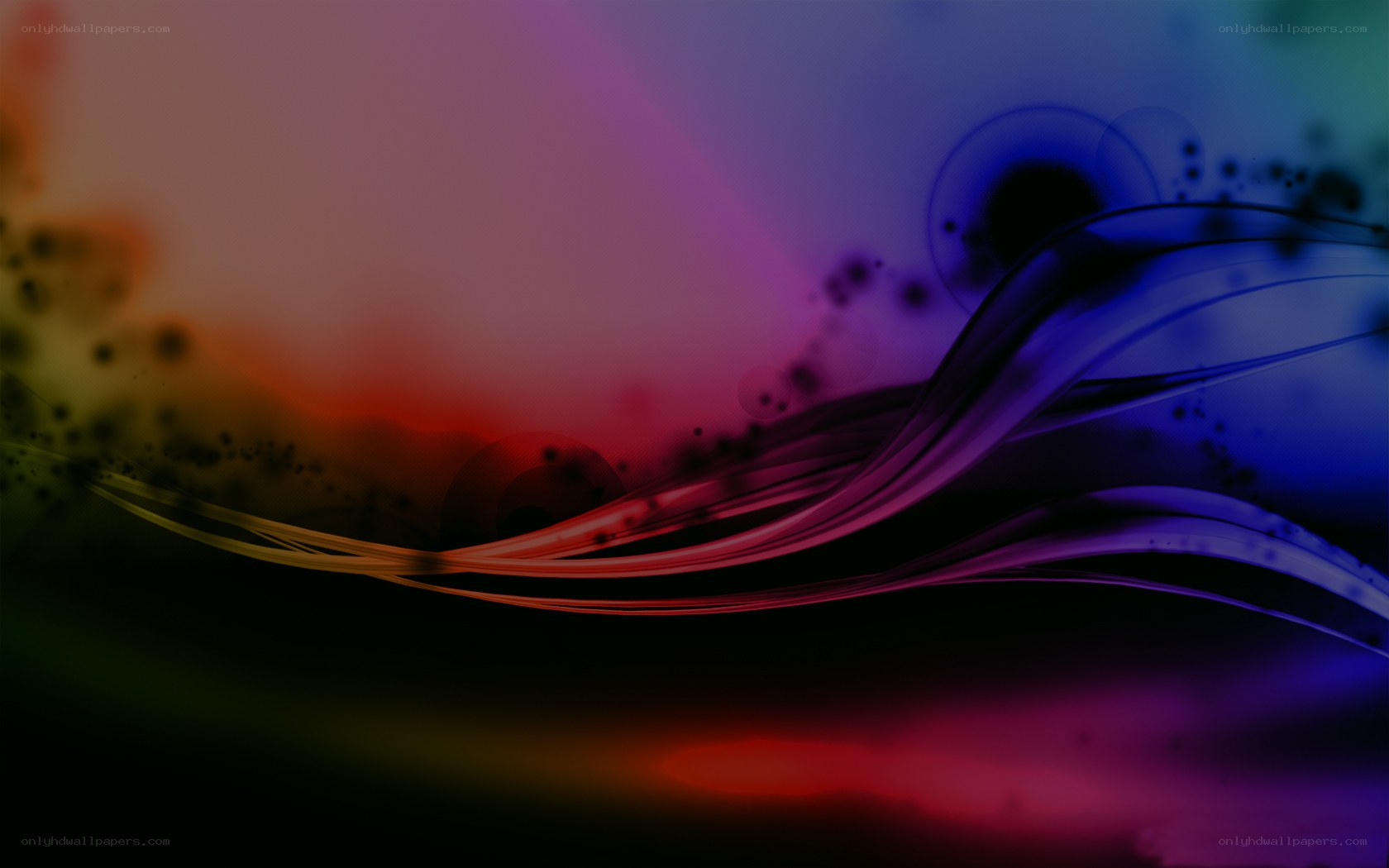 Abstract colorful wave design